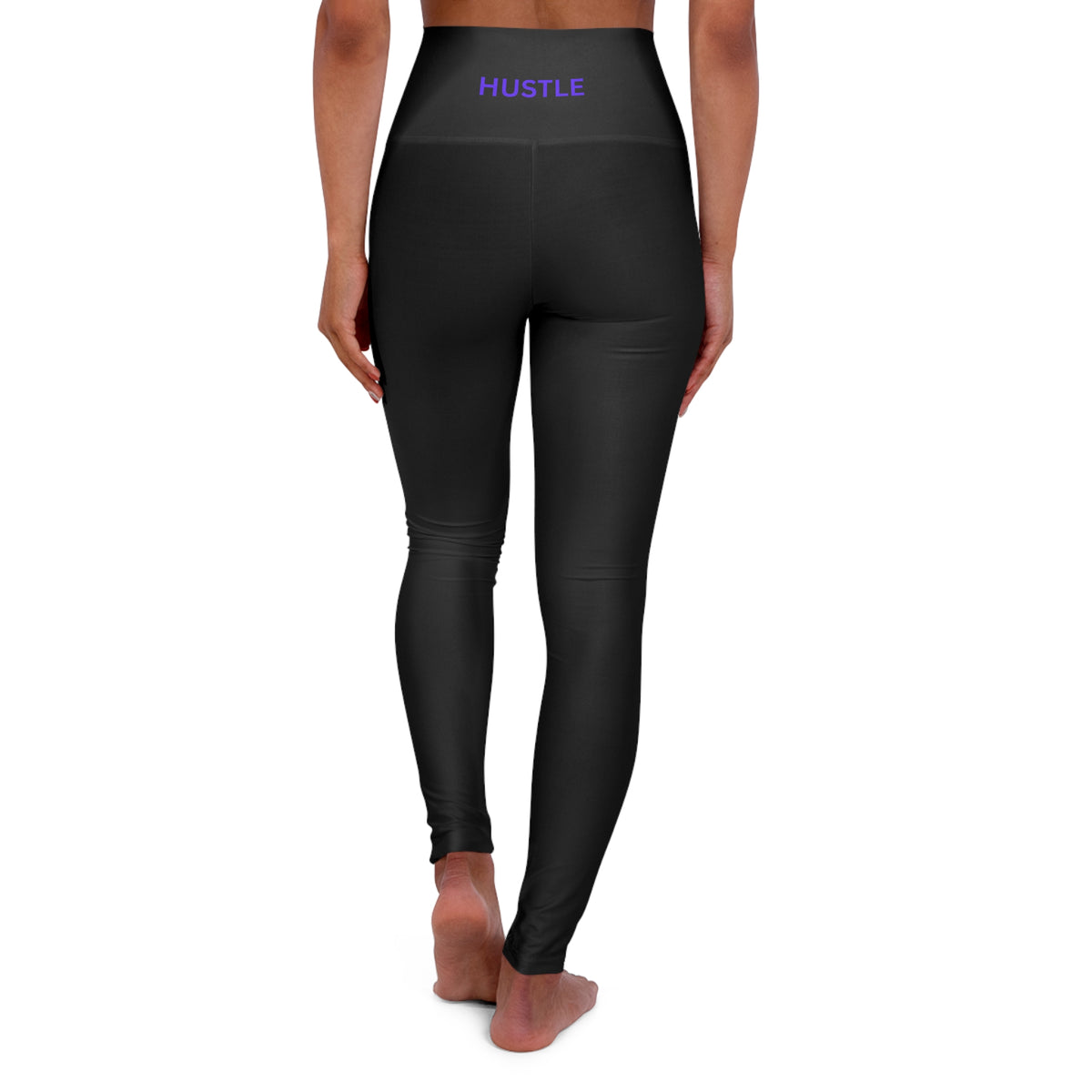 High Waisted Yoga Leggings - Hustle Motivational Activewear