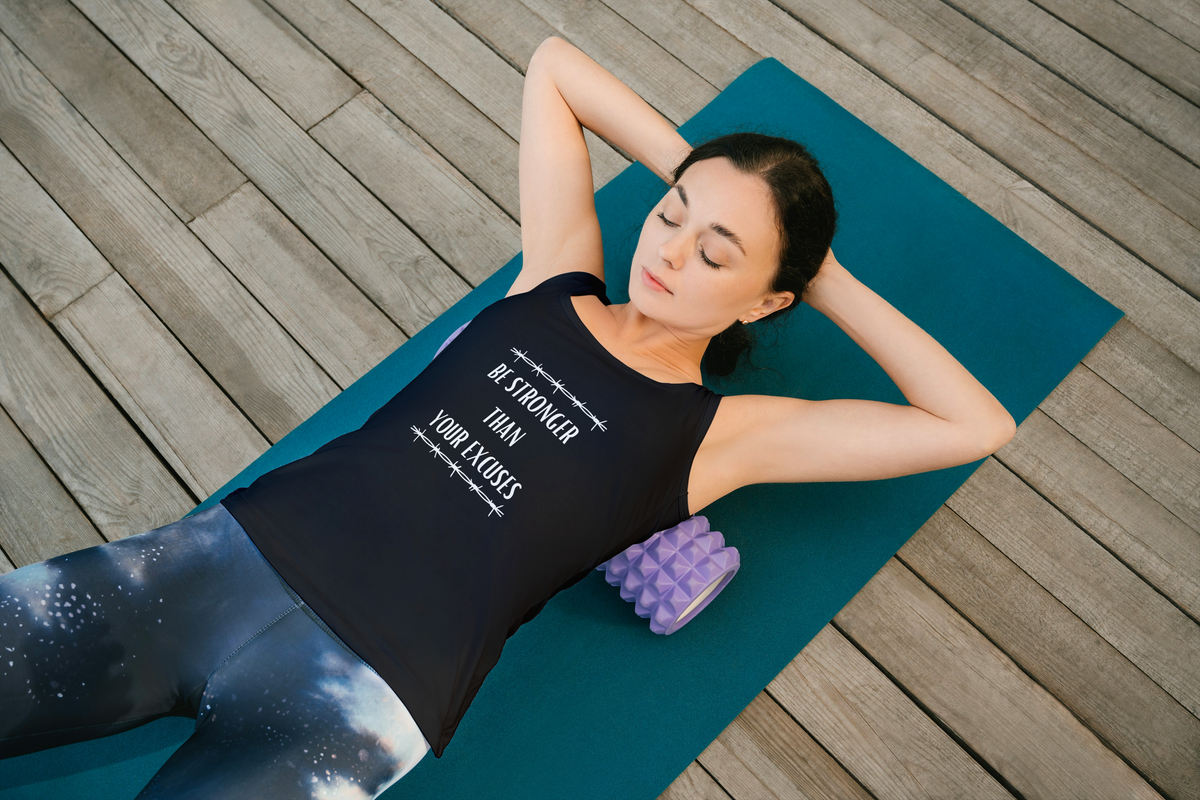 Be Stronger than your Excuses Women's Ideal Racerback Tank