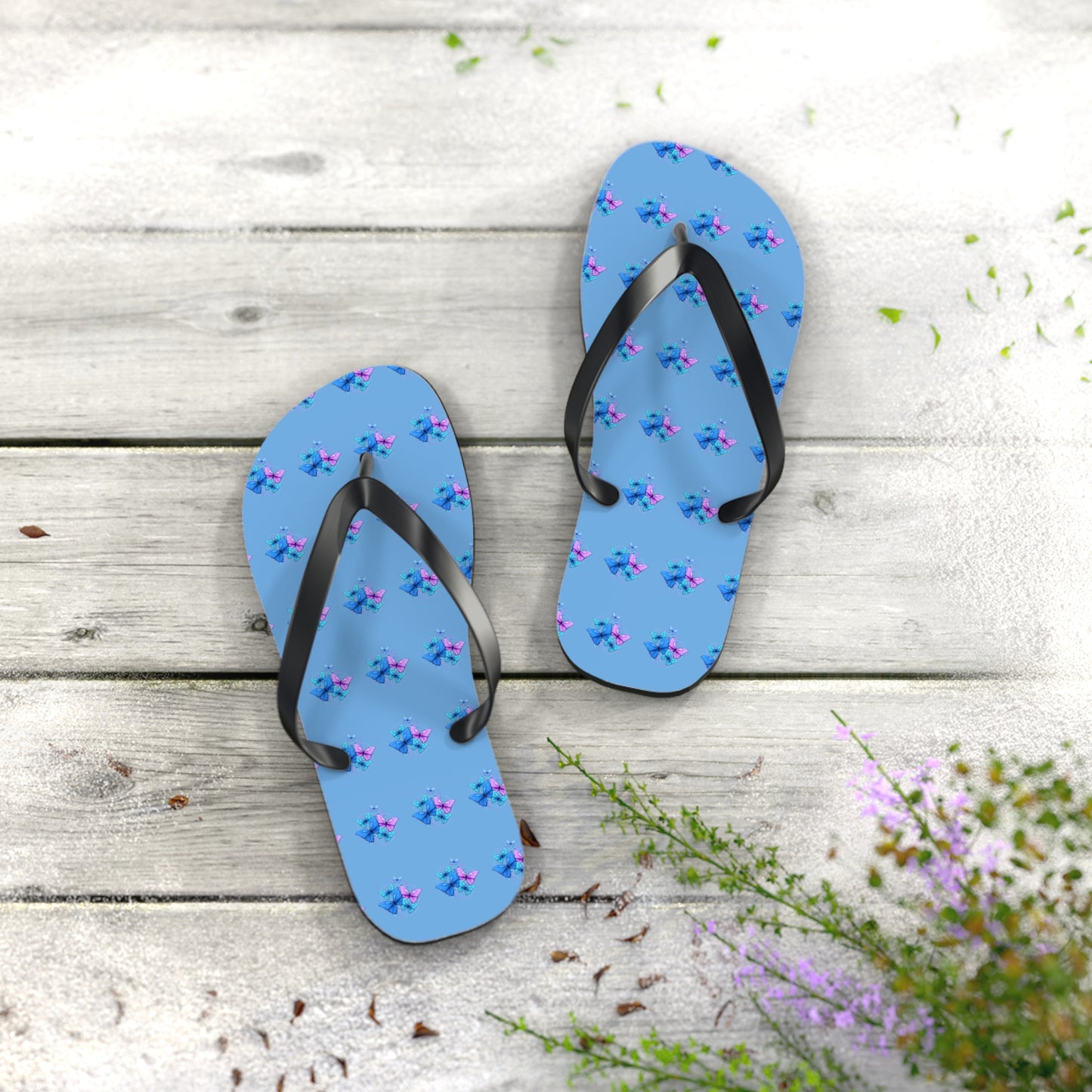 Butterfly Design Flip-Flops