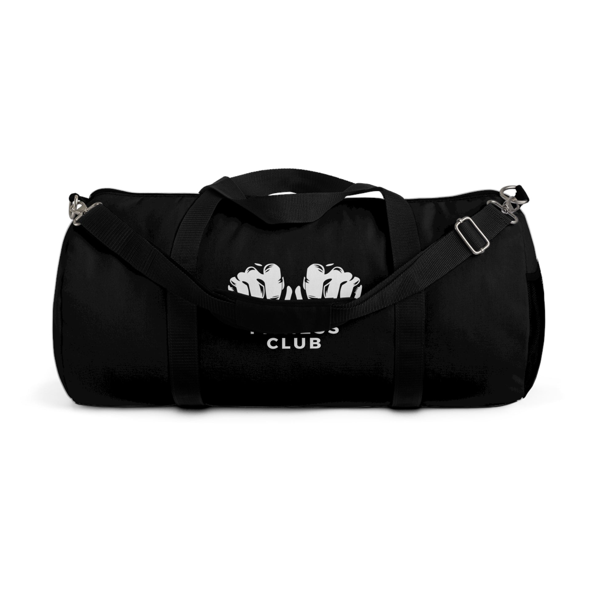 Travel Duffel Bag - Fitness Club in black front