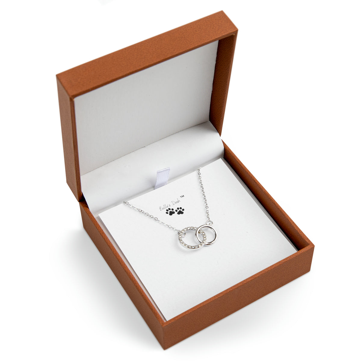 Interlocking Circles Necklace box