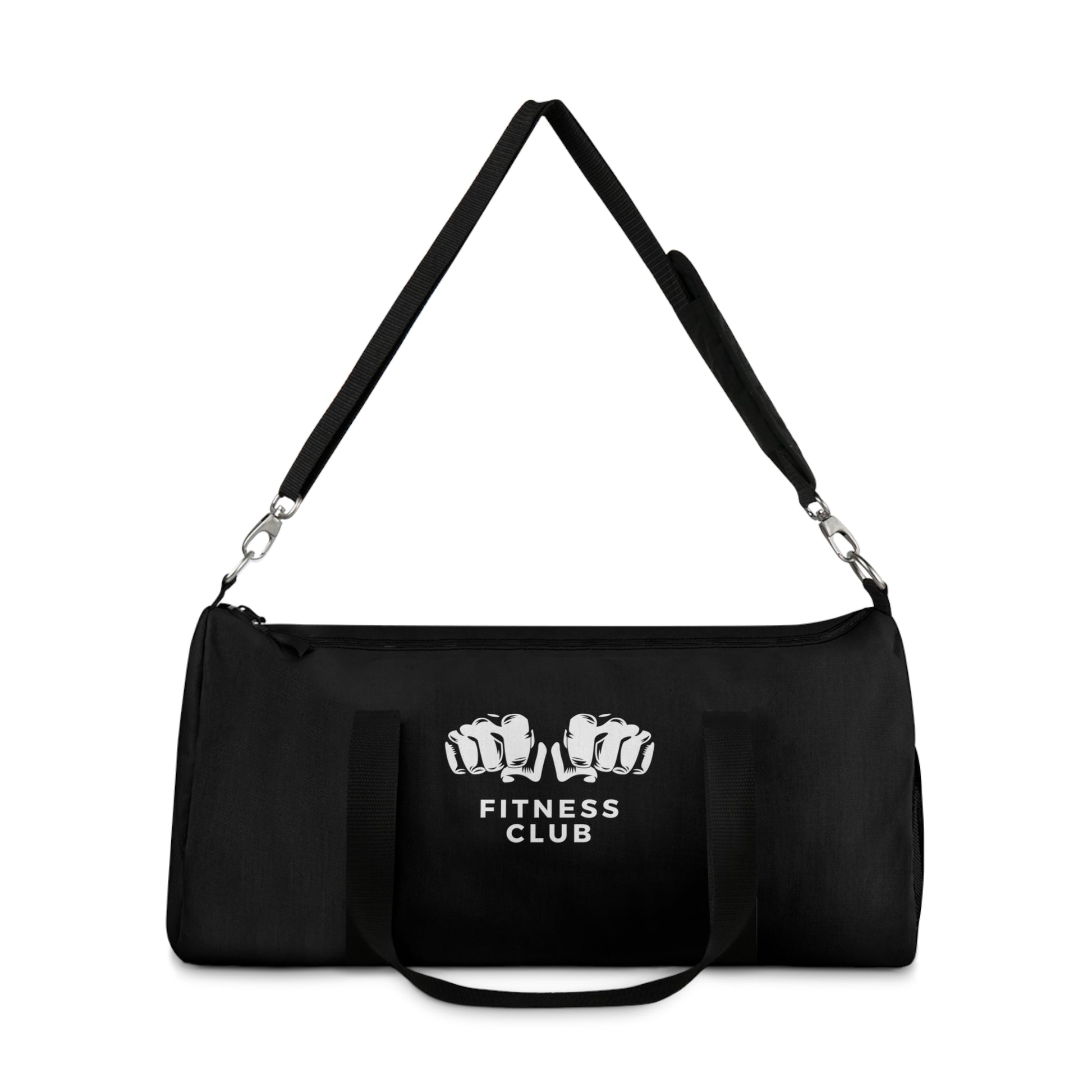 Travel Duffel Bag - Fitness Club in black front