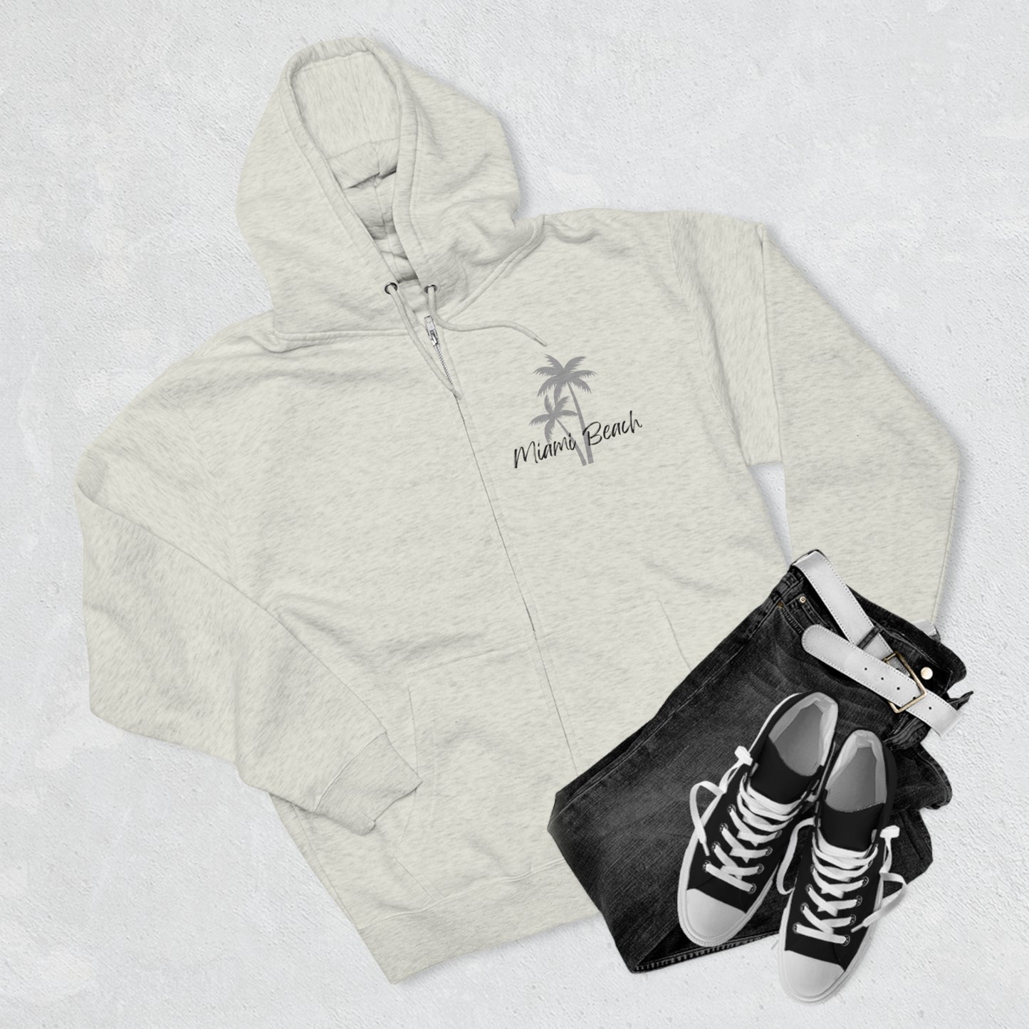 Miami Beach Zip Hoodie