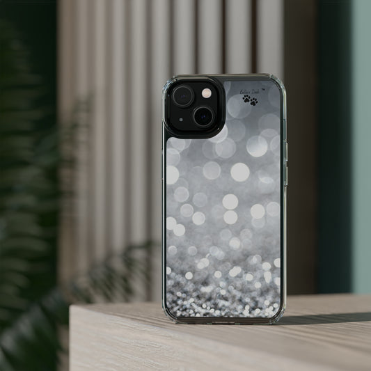 Silver Bling Me Clear Phone Case