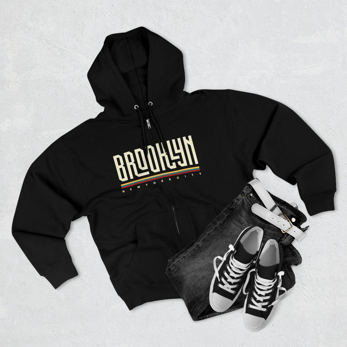 Brooklyn Zip Hoodie front