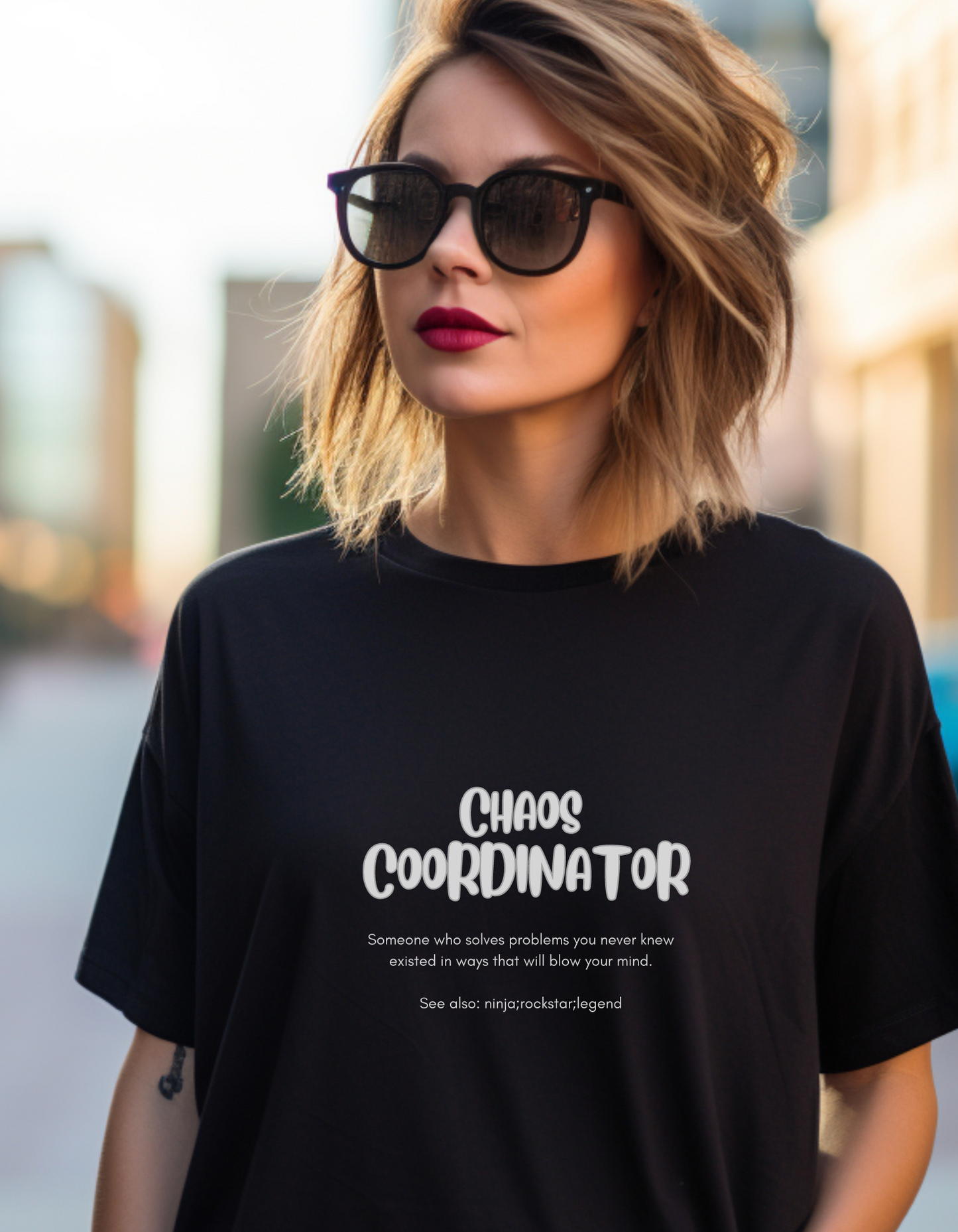 Chaos Coordinator Graphic Tee for Women