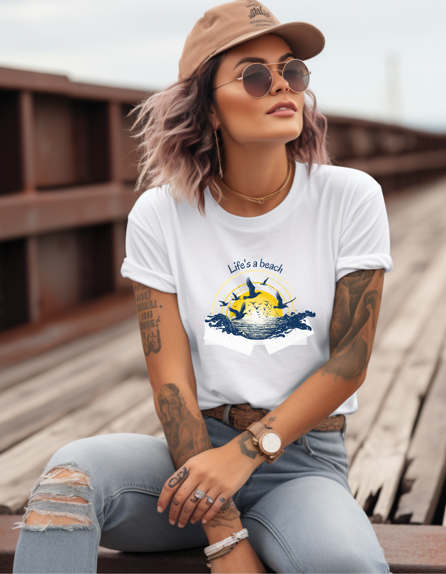 Life's A Beach Graphic Tee for Women