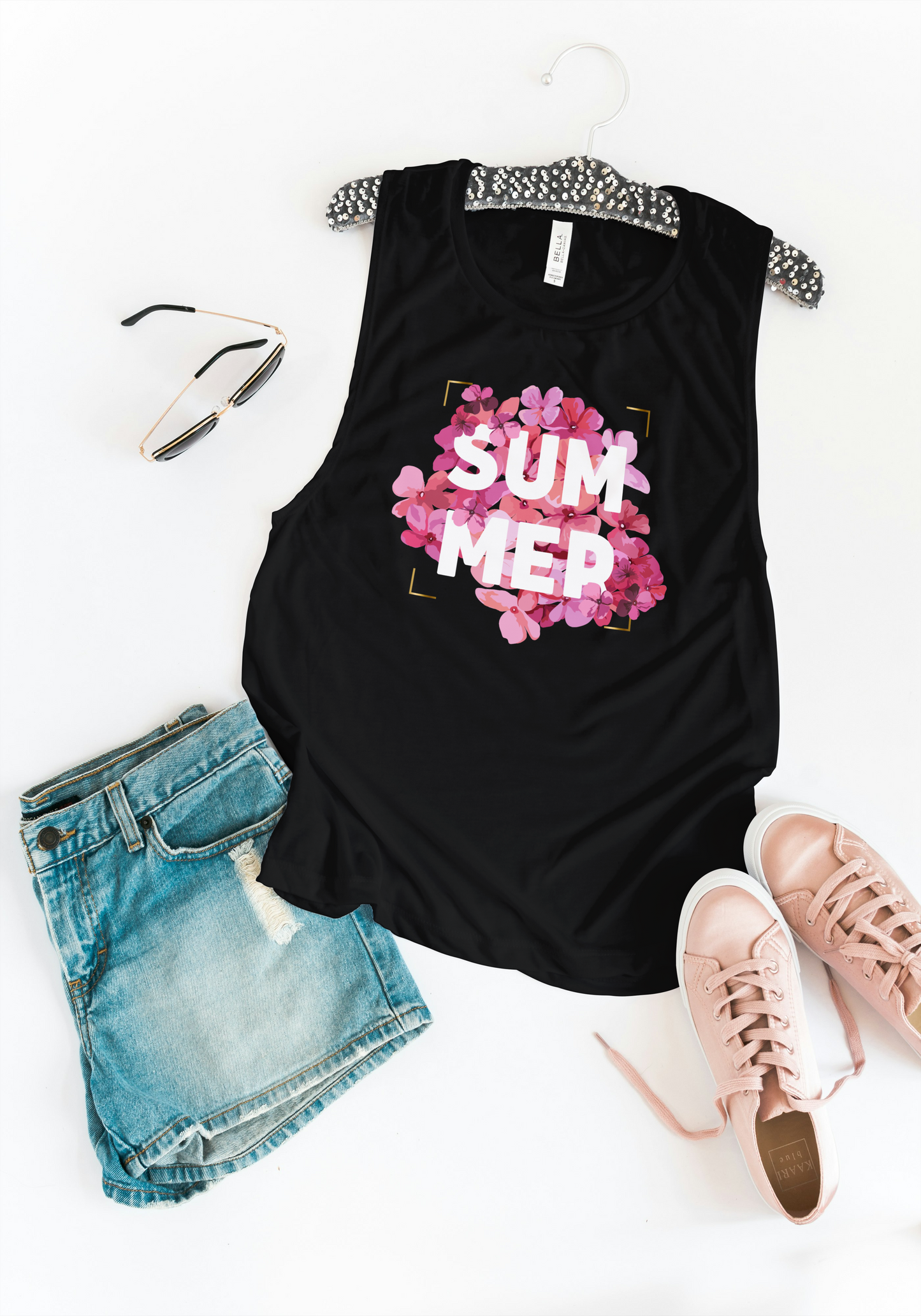 Summer Women's Flowy Scoop Muscle Tank