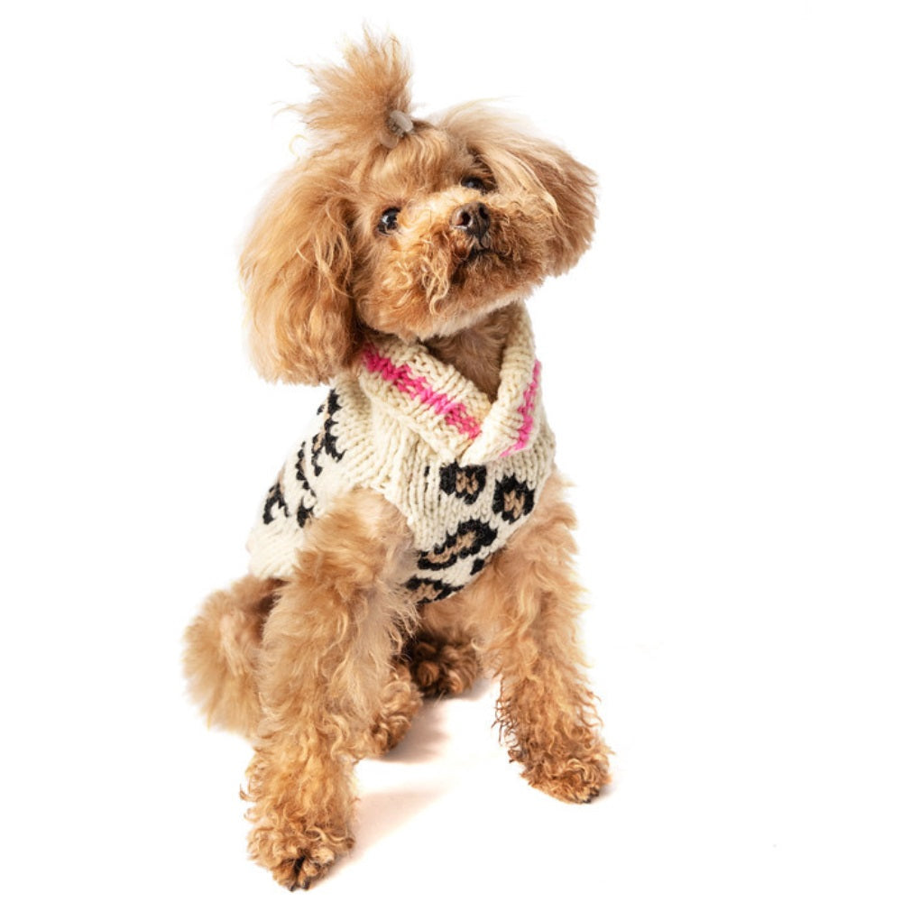 Leopard Print Dog Sweater