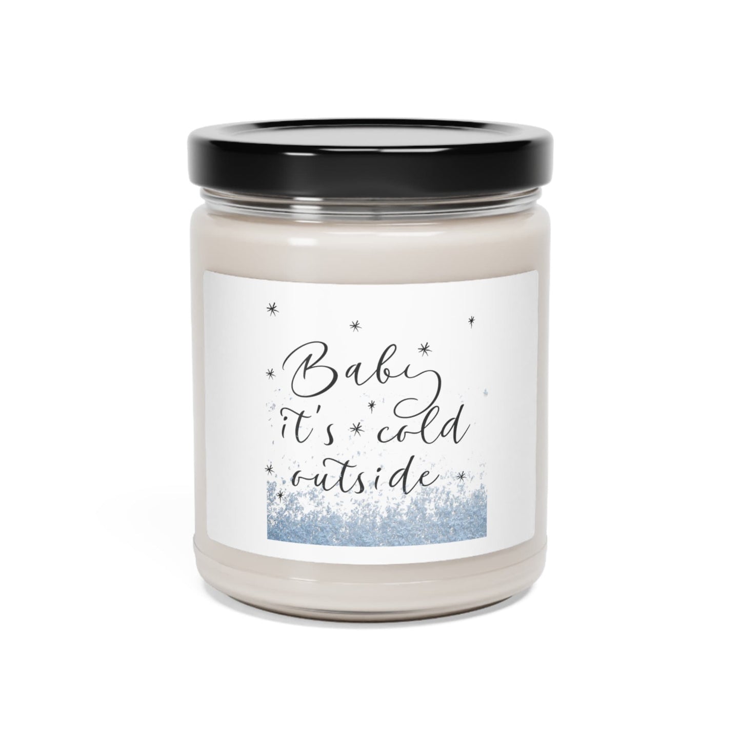 Christmas Holiday Candle Baby its Cold Outside Scented Soy, 9oz