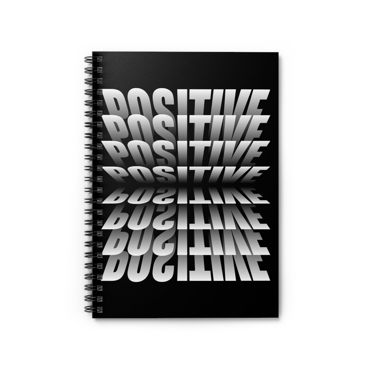 Positive Spiral Writing Notebook Journal - Ruled Line