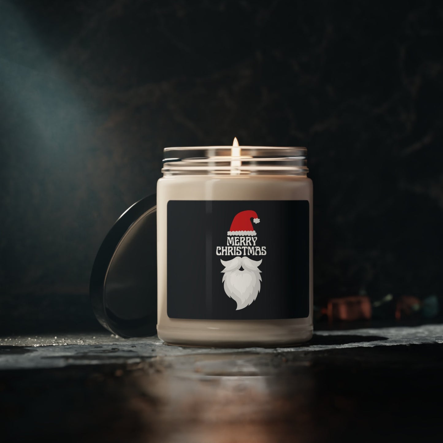 Merry Christmas with Santa Beard Scented Soy Candle, 9oz
