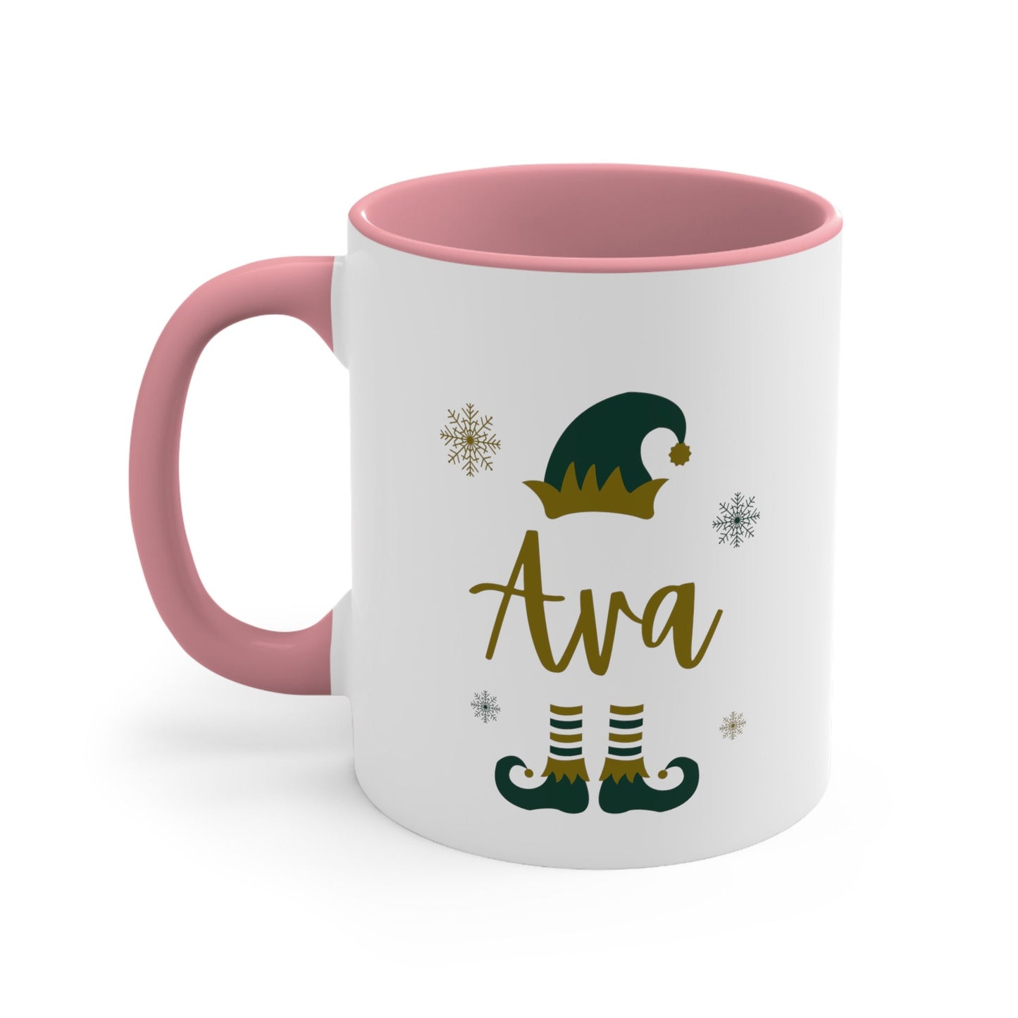 Personalize! YOUR NAME Coffee Mug Elf Holiday Custom , 11oz