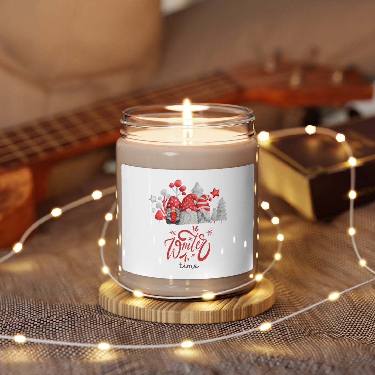 Christmas Holiday Candle Winter Time Scented Soy